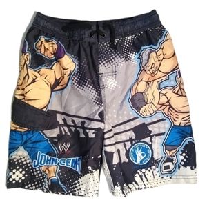 WWE John Cena Swim Trunks Shorts Boys 6/7 Small